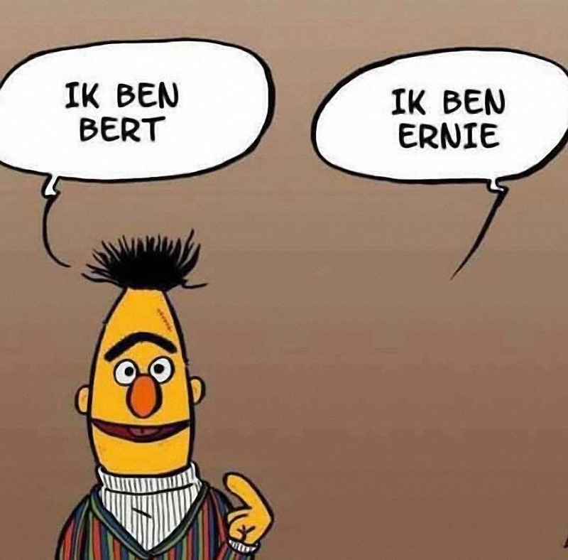 BERT IS BERT - ERNIE IS ERNIE